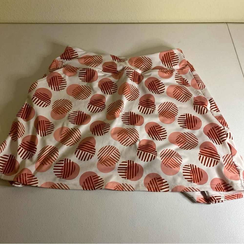 Women’s Tennis Skirts Golf Skort Flowy Pickleball Skort Pink Sz Med (F7)
